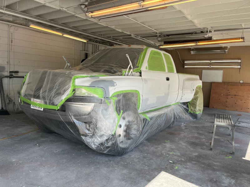 Professional masking and prep work