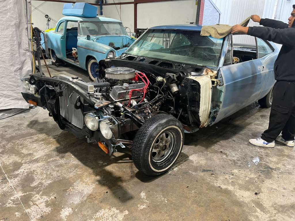 Front end disassembly and engine bay work