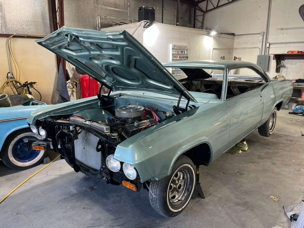 Completed restoration - final result with hood open